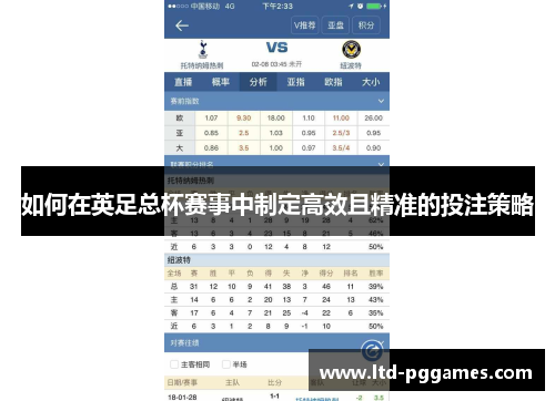 如何在英足总杯赛事中制定高效且精准的投注策略