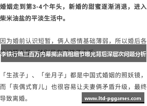 李铁行贿三百万内幕揭露真相细节曝光背后深层次问题分析